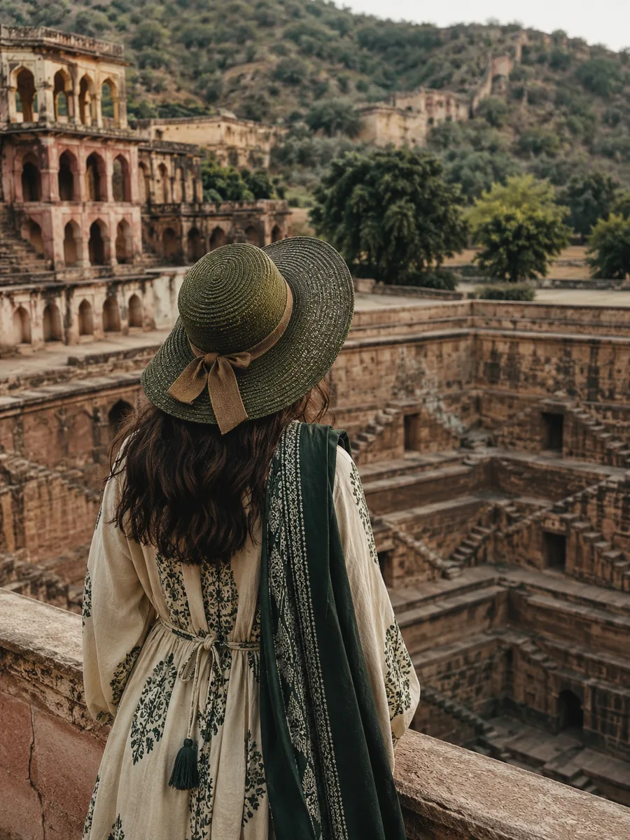 Vista en la excursión de un día al Fuerte de Bhangarh y Chand Baori